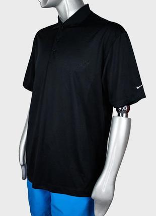 Nike мужское черное поло, футболка nike (оригинал)