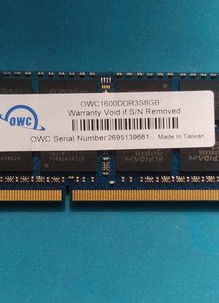 Память для ноутбука 8Gb DDR3-1600 OWC Elpida