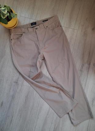 Marks&spencer мужские штаны брюки коттоновые бежевые 38 размер...