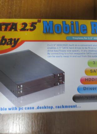 Перехідник адаптер дисків SATA/HDD/SSD з 3.5 на 2.5 х2