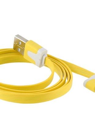 Кабель для Apple разные цвета USB/30mm/1м:Желтый