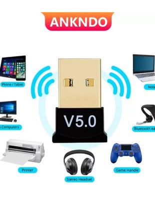USB Bluetooth 5.0 адаптер Ankndо. ЮСБ блютус, блютуз адаптер д...