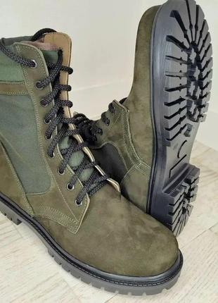 Ботинки армейские кожаные хаки, Тактические военные ботинки из...