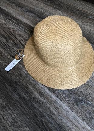 Пляжний капелюх accessorize london тілесного кольору new