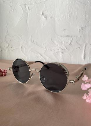 Окуляри очки жіночі круглі 2022 срібні золоті хамелеон