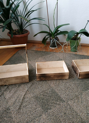 Дерев'яні ящики коробки