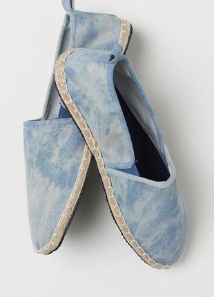 Эспадрильи hm blue greenish
