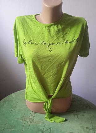 Жіноча укороченая футболка, топ , 42-44-46 розміри