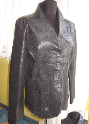 Женская кожаная куртка - пиджак yorn. лот 905