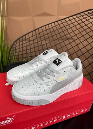 Шикарные, женские кроссовки кеды пума puma cali grey