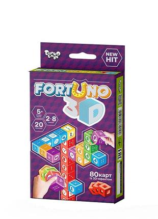Настольная игра карточная развивающая "Fortuno 3D" на украинск...