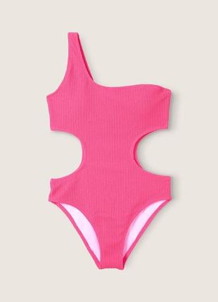 Малиновый сдельный купальник victoria’s secret pink