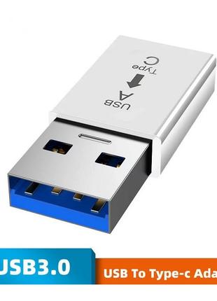 Переходник USB 3.0 Male to Type-C Female Adapter Converter. Ад...