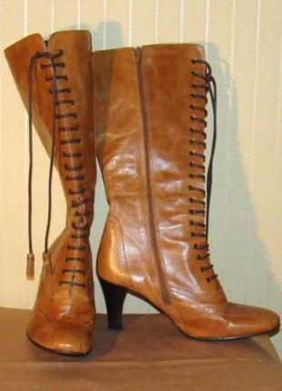 Сапоги женские кожаные демисезонные clarks (размер 40,967)
