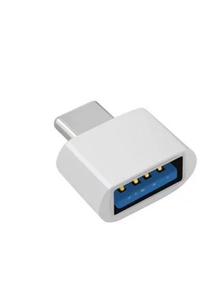 Мини OTG адаптер, переходник USB 3.0 - Type-C для смартфона, т...