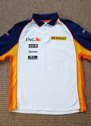 Renault ing f1 team поло футболка оригинал (xxl)