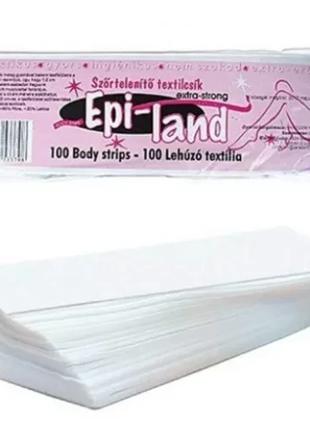 Epi-Land текстильные полоски для депилляции 100 штук