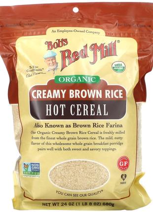Bob's Red Mill, органический сливочно-коричневый рис, пикантны...