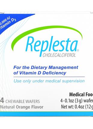 Replesta, Витамин D3, холекальциферол, с натуральным апельсино...