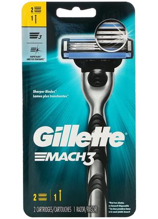 Gillette, Mach3, 1 бритва + 2 кассеты GIL-65892