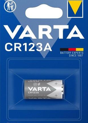Батарейка литиевая VARTA CR123A BLI 1 LITHIUM