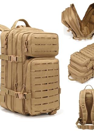 Тактический штурмовой рюкзак на 30 л военный - Хаки