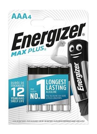 Батарейки Energizer max plus AAA (упаковка 4шт.)