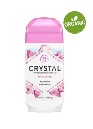 Crystal Body Deodorant, Натуральний дезодорант, без запаху, 70г