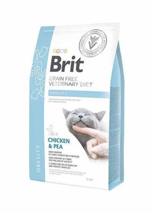 Корм для котов Brit Care Veterinary Diet Obesity (при лишнем в...