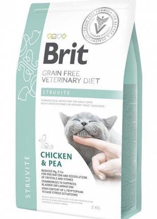 Корм для котов Brit Care Veterinary Diet Struvite (при мочекам...