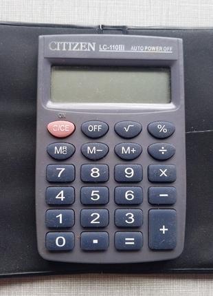 Калькулятор карманный Citizen LC-110, рабочий