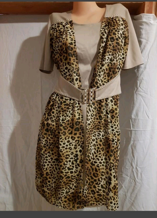 Сукня з леопардовим принтом