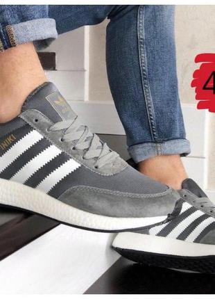 Кроссовки Adidas Iniki мужские летние серые купить, Адидас 41 ...