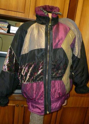 Винтажная теплая лыжная куртка prili sport демисезонная винтаж...