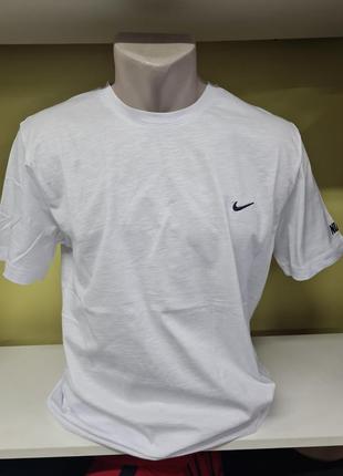 Футболка в стиле nike мужская, унисекс, белая футболка