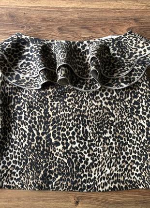 Леопардовая юбка topshop