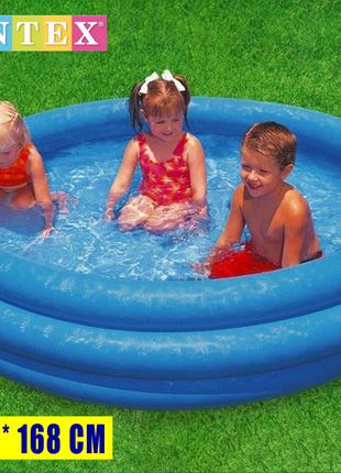 Детский надувной бассейн круглый 38х168 см. Бассейн для детей ...