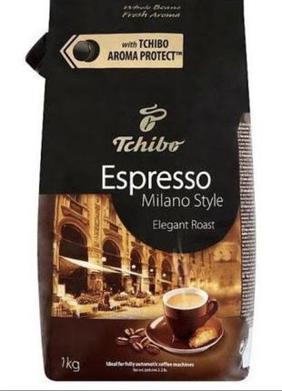 Мягкий кофе в зернах смесь 100% арабика для кофемашины TCHIBO ...