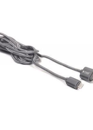 Кабель PowerPlant Quick Charge USB2.0-Lightning, 2м Grey (CA91...