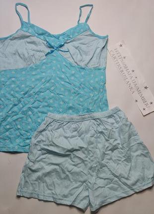 Пижама женская набор для сна комплект майка с шортами