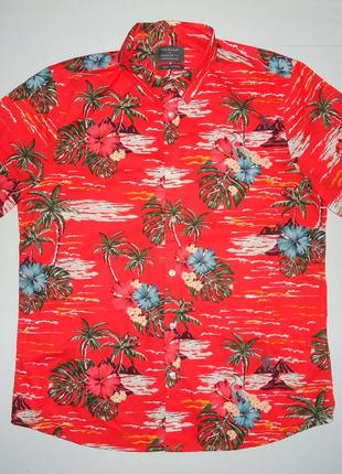 Гавайська сорочка primark reg fit cotton гавайка (xl)