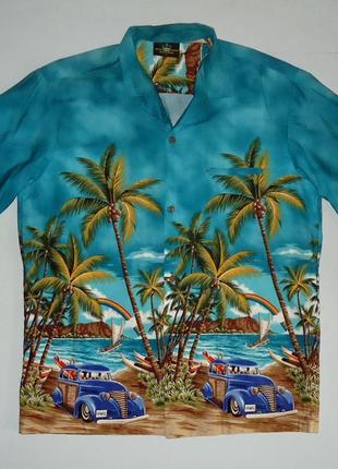 Гавайська сорочка royal creations hawaii usa cotton гавайка (l)