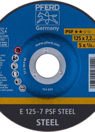 Круг шліфувальний PFERD E 125-7 PSF STEEL