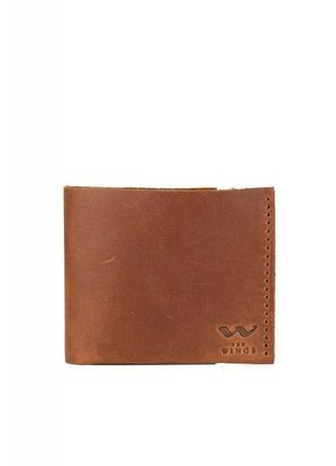 Кожаный кошелек Mini светло-коричневый винтаж