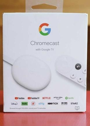 Медиаплеер приставка Google Chromecast with Google TV (2022)