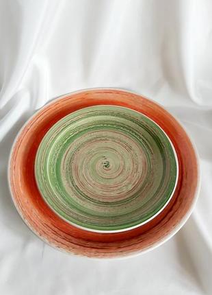 Блюдо керамика тарелка керамическая