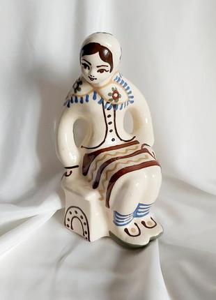 Львовская майолика статуэтка керамическая винтаж ссср