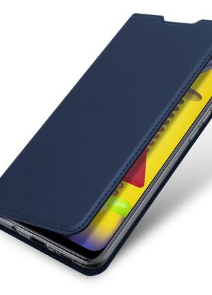 Чехол книжка для Xiaomi Redmi Note 10 Pro Синий магнит