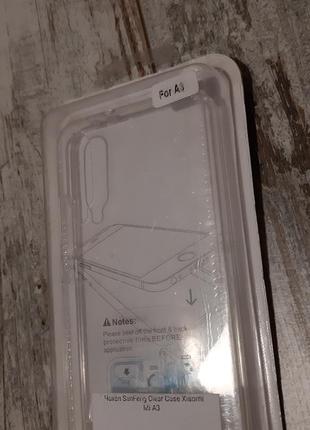 Xiaomi a3 чехол бампер прозрачный