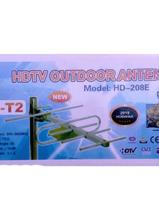 Антена цыфрового телевидения DVB-T2 HD-208E 38см (5339)